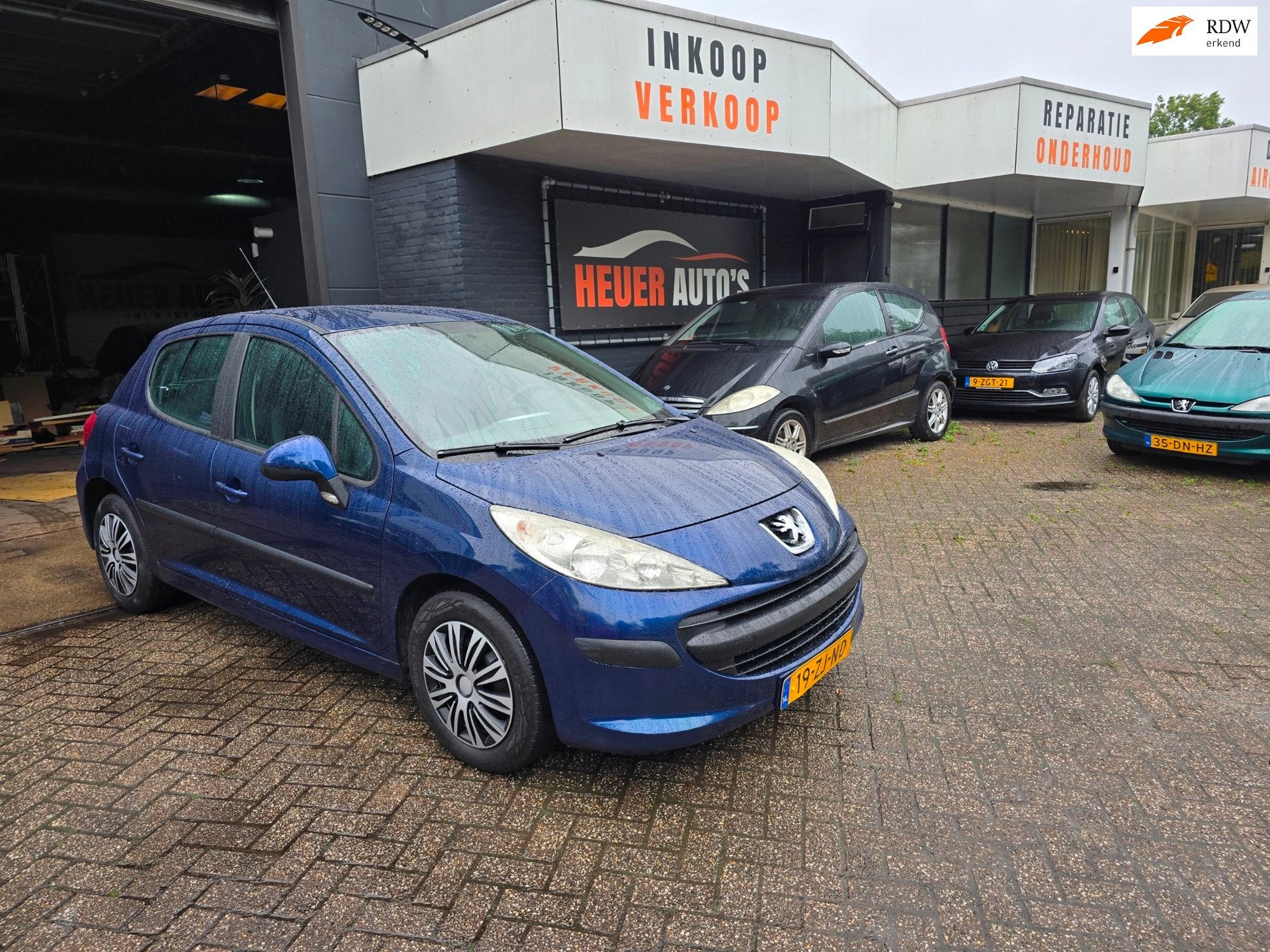 Peugeot 207 1.4 met de TU motor AIRCO CRUISE APK 9-2027 5drs, Auto's, Voorwielaandrijving, Stof, Zwart, 4 cilinders