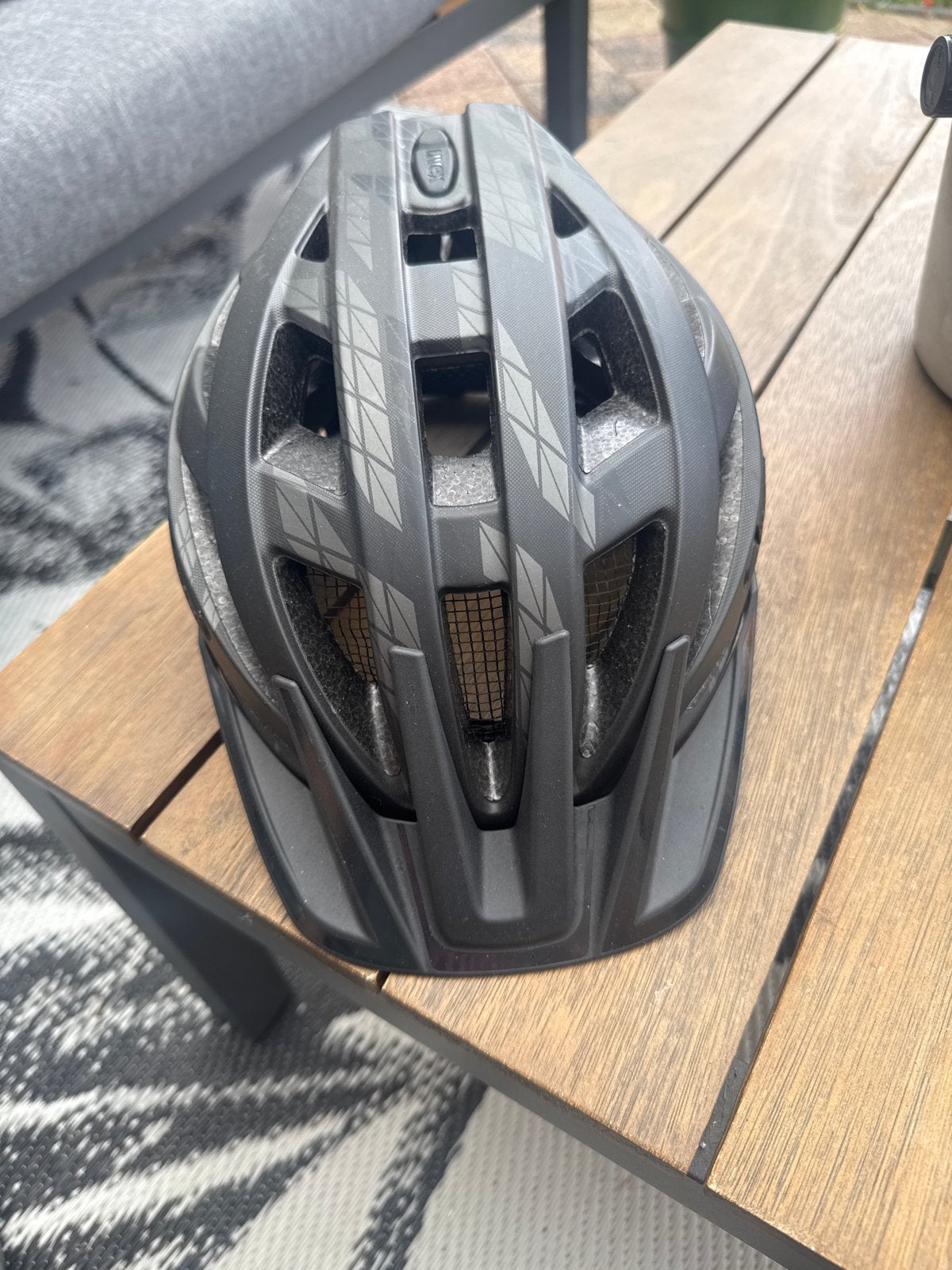 Uvex Fietshelm Zwart - Maat 52-57 cm, Fietsen en Brommers, Fietsaccessoires | Fietshelmen, Ophalen, Zo goed als nieuw, Overige maten
