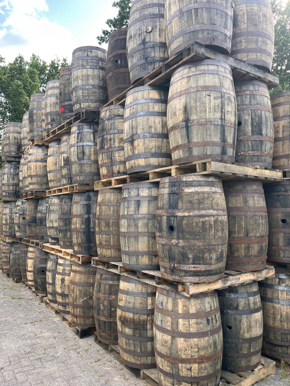 10 Eiken Whiskyvaten – In Één Keer Te Koop – €650, 150 liter of meer, Ophalen of Verzenden, Zo goed als nieuw, Hout