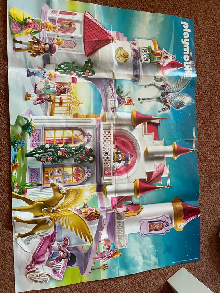 Playmobil Kasteel met eenhoorn en Pegasus, Kinderen en Baby's, Speelgoed | Overig, Ophalen of Verzenden, Gebruikt, Meisje