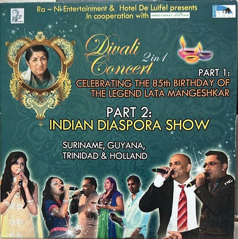 Divali Concert 2-in-1: Lata Mangeshkar & Indian Diaspora, Alle leeftijden, Ophalen of Verzenden, Gebruikt, Concert