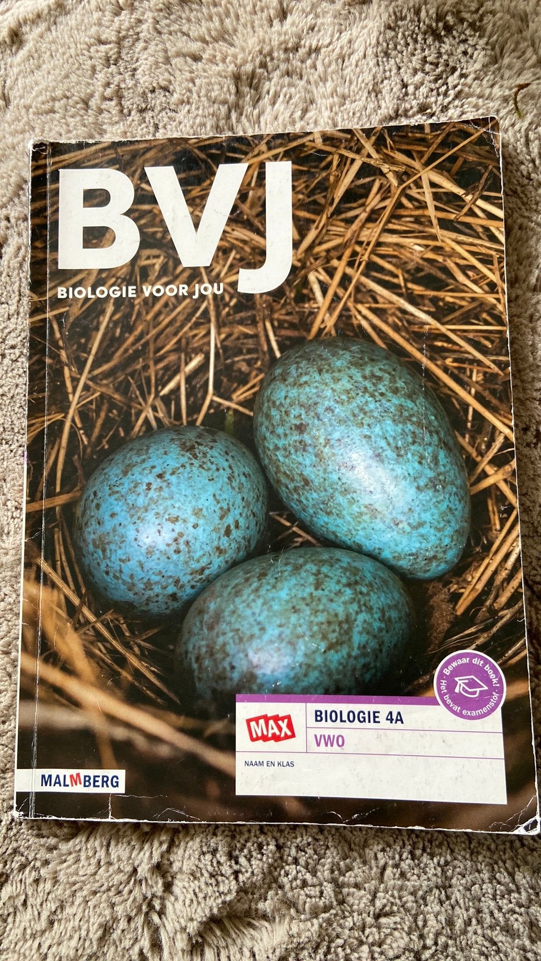 BIOLOGIE VOOR JOU 4A VWO, Ophalen of Verzenden, Zo goed als nieuw, VWO, Biologie