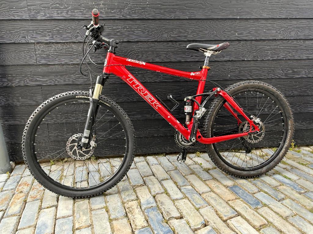 Trek full suspension mountainbike, Fietsen en Brommers, Fietsen | Jongens, Gebruikt, Versnellingen, Schijfrem, Trek