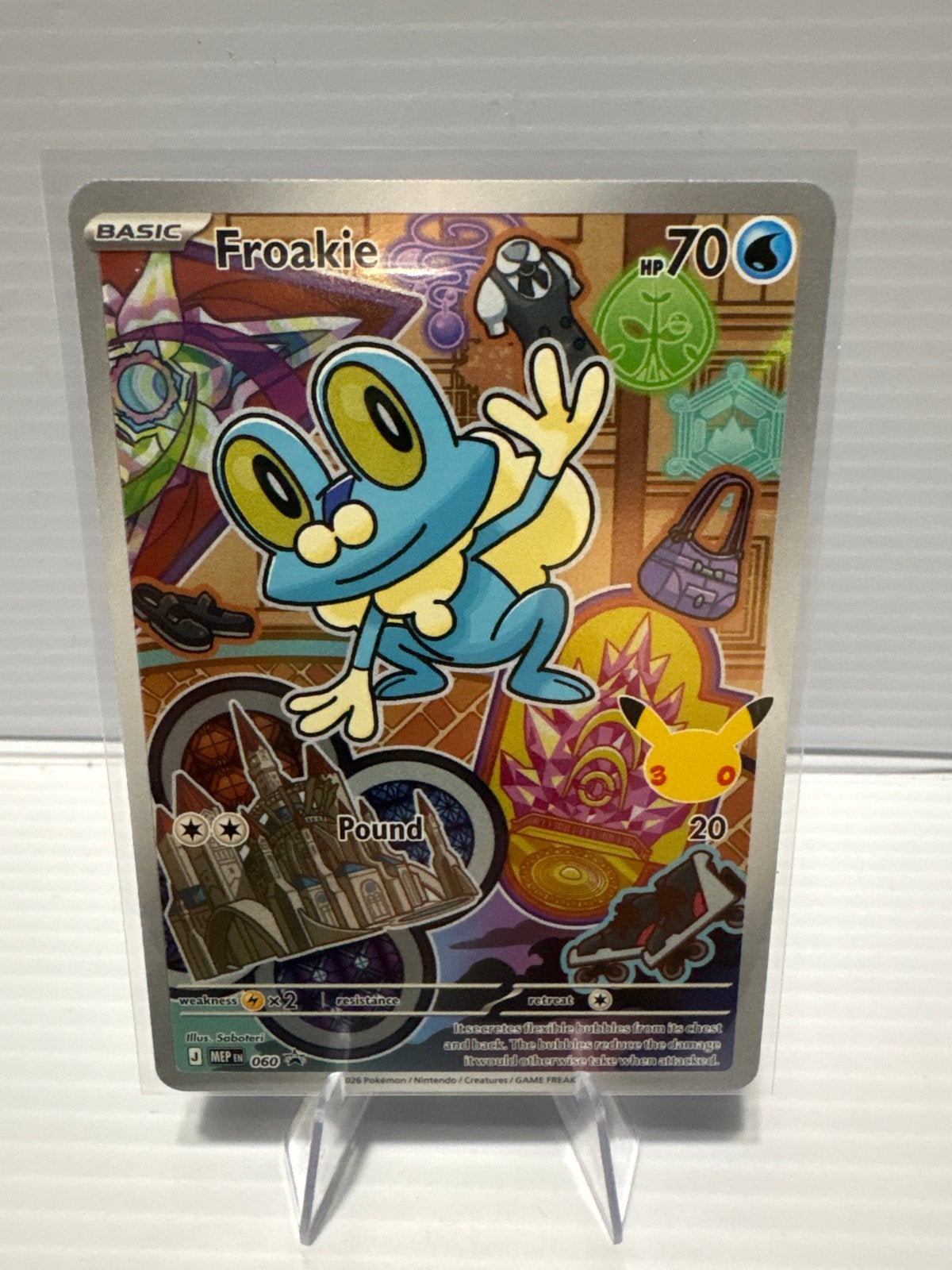 Froakie 060 First Partner Promokaart NM Conditie, Ophalen of Verzenden, Zo goed als nieuw, Losse kaart