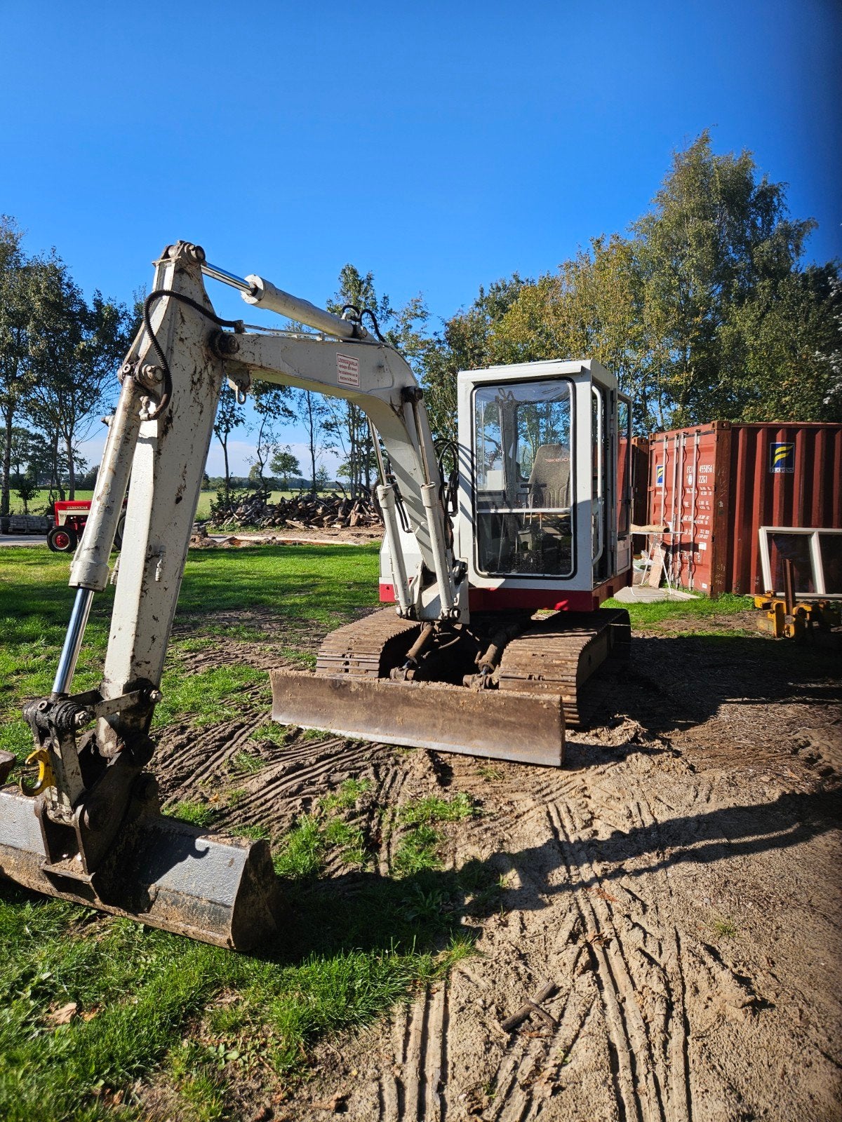 takeuchi 4.5 tons kraan te koop met 3 bakken, Zakelijke goederen, Ophalen, Graafmachine