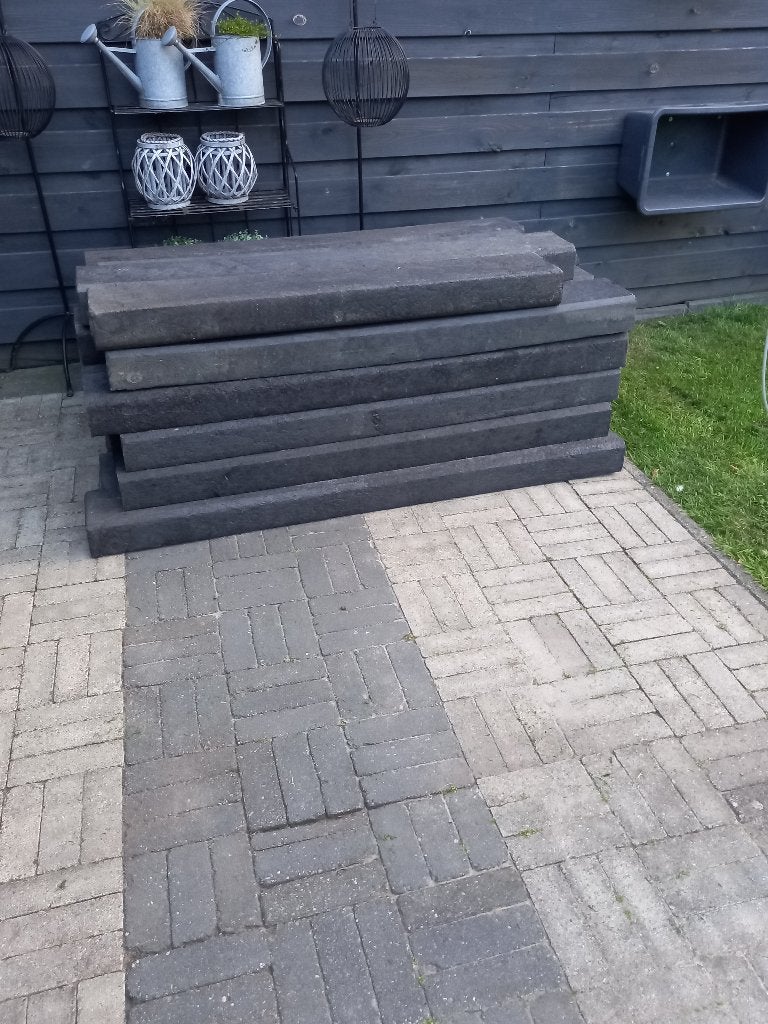 Kunststof bielzen, Tuin en Terras, Bielzen en Borders, Ophalen, Kunststof, Gebruikt, 100 tot 200 cm