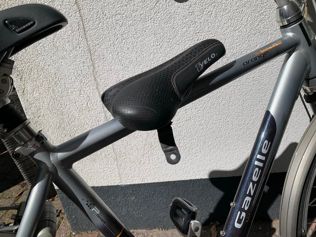 Fietszadel voor kind op stang herenfiets - Velo, Gebruikt, Kunststof, Ophalen of Verzenden, Zadel