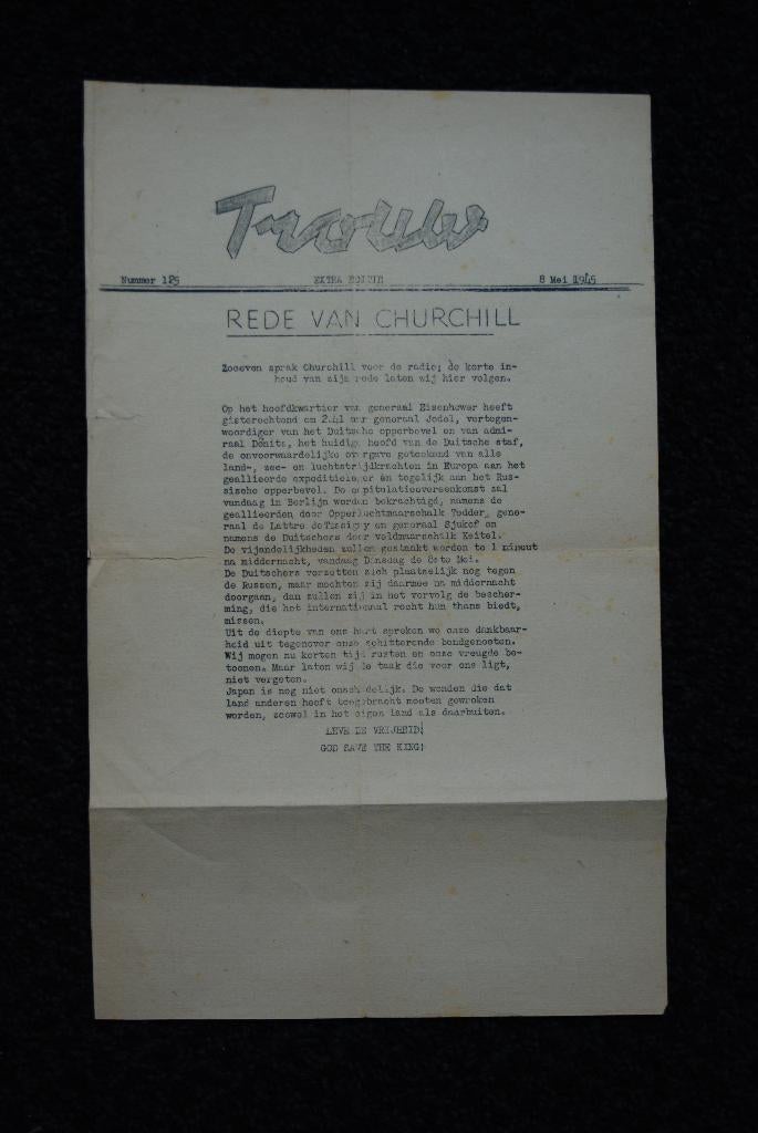 Trouw mei 1945, Ophalen of Verzenden, Overige soorten, Nederland, Boek of Tijdschrift