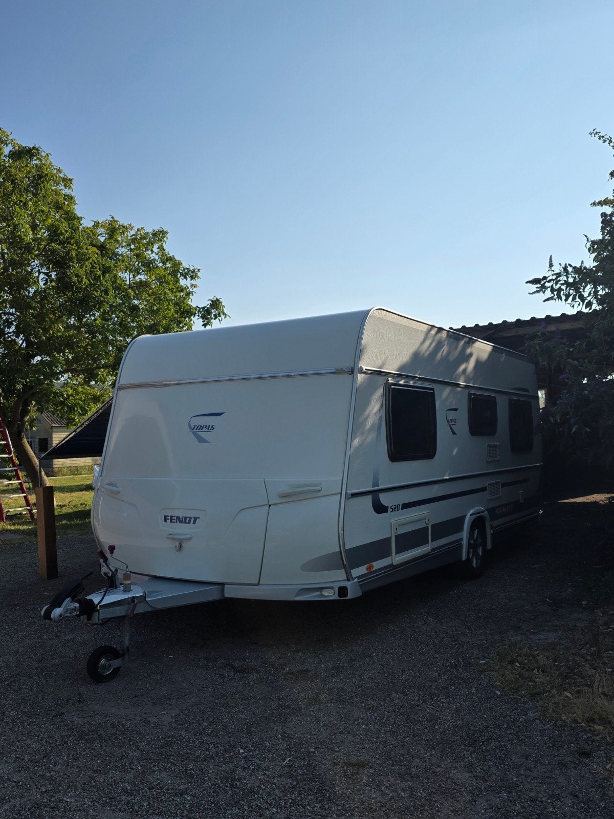 Fendt Topas 520 van 2010, Caravans en Kamperen, Rondzit, Frans bed, Particulier, Kachel