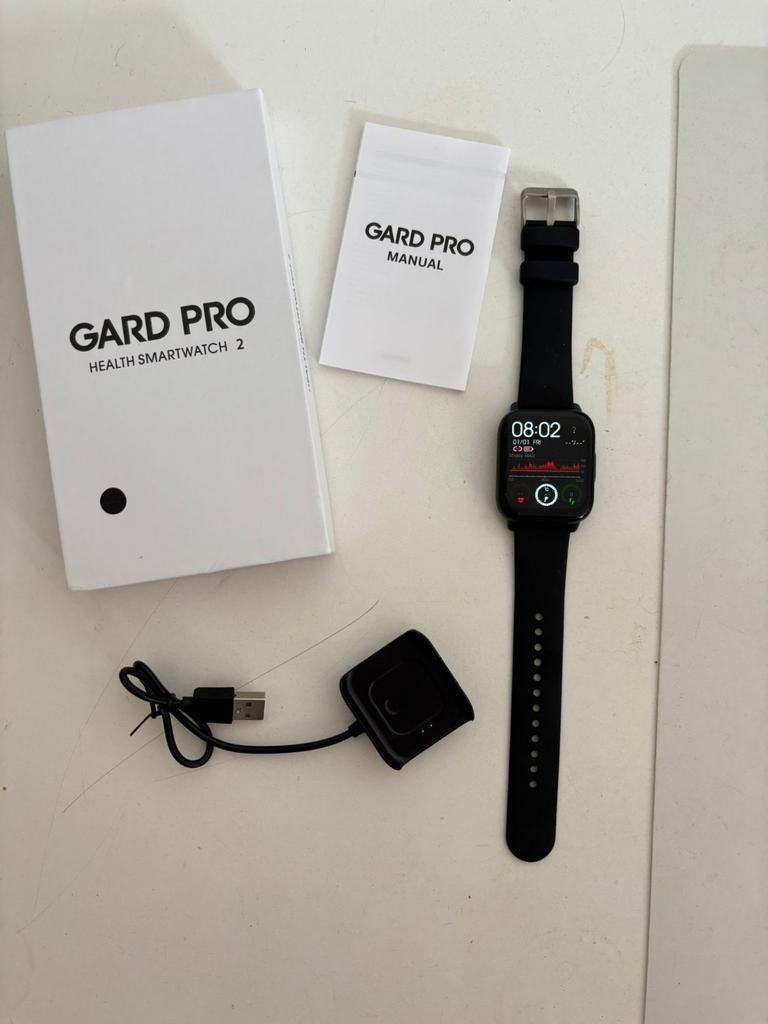 Gard Pro 2 Smartwatch Zwart, Sieraden, Tassen en Uiterlijk, Smartwatches, Zwart, Nieuw, Ophalen of Verzenden, Gard Pro