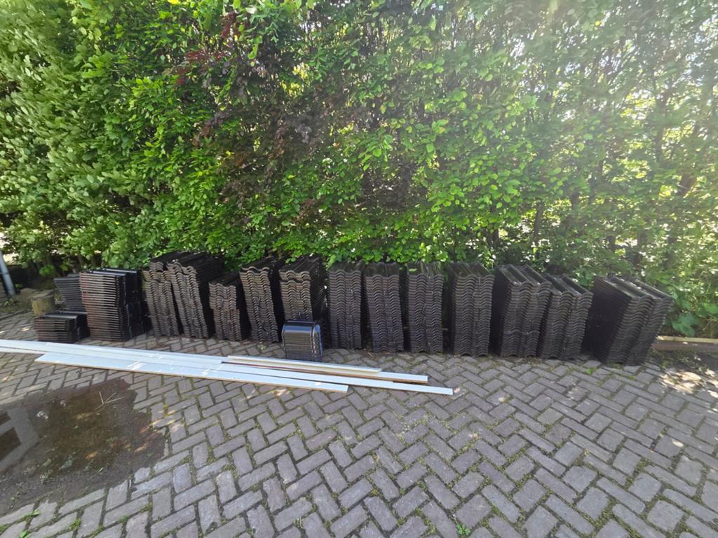 Nieuw Dakpannen koramic modula, Doe-het-zelf en Verbouw, Dakpannen en Dakbedekking, Steen of Klei, Verzenden, Zwart, Nieuw