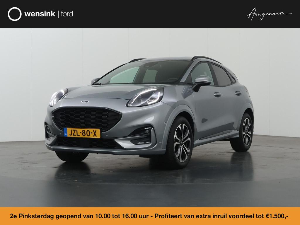 Ford Puma 1.0 EcoBoost Hybrid ST-Line X | Winterpakket | Cru, Auto's, Ford, Leder en Stof, 23 km/l, 665 kg, 155 pk