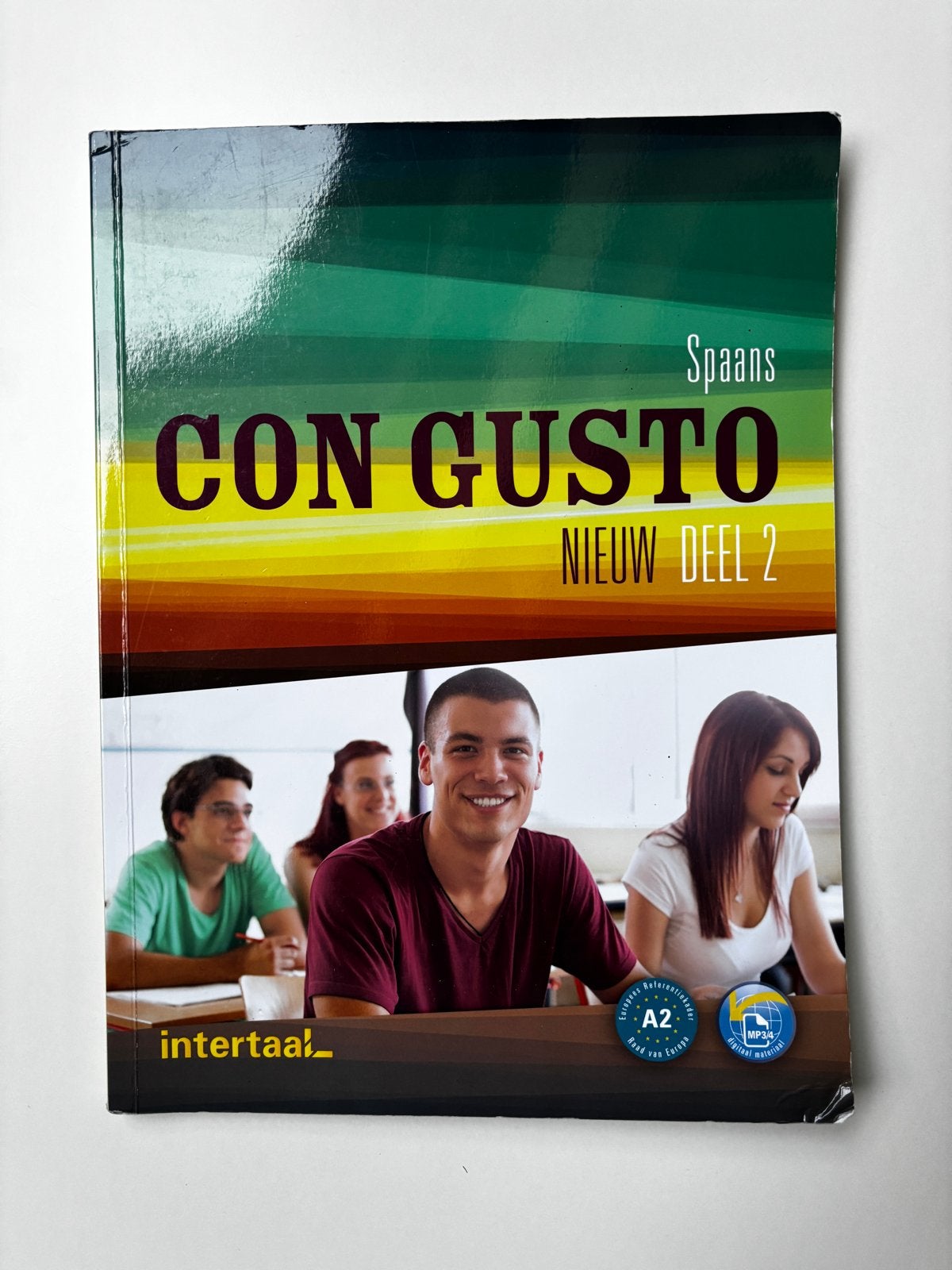 Con Gusto Spaans Nieuw Deel 2 - Leerboek en Werkboek A2, Ophalen of Verzenden, Zo goed als nieuw, Non-fictie