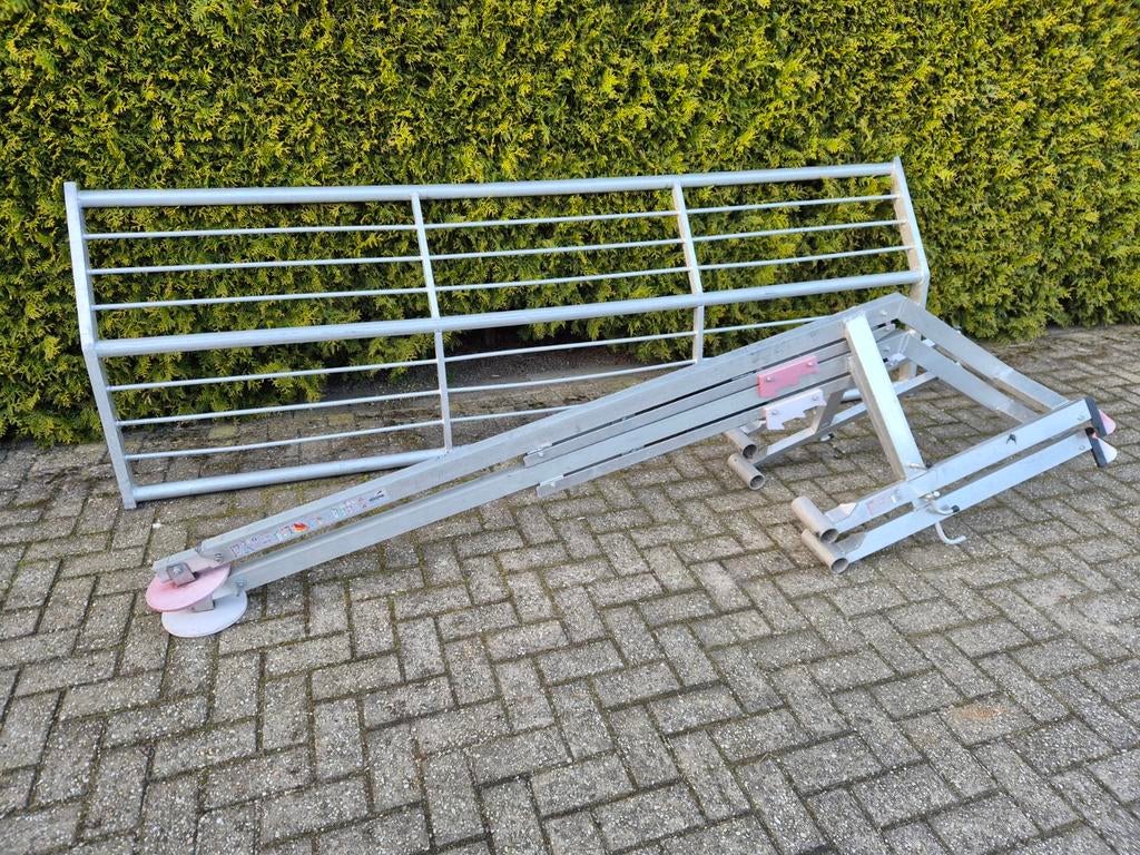 Rrs dakrand beveiliging 2x set dakrandbeveiliging  !!!, Doe-het-zelf en Verbouw, Steigers, Overige typen, 5 meter of hoger, Ophalen