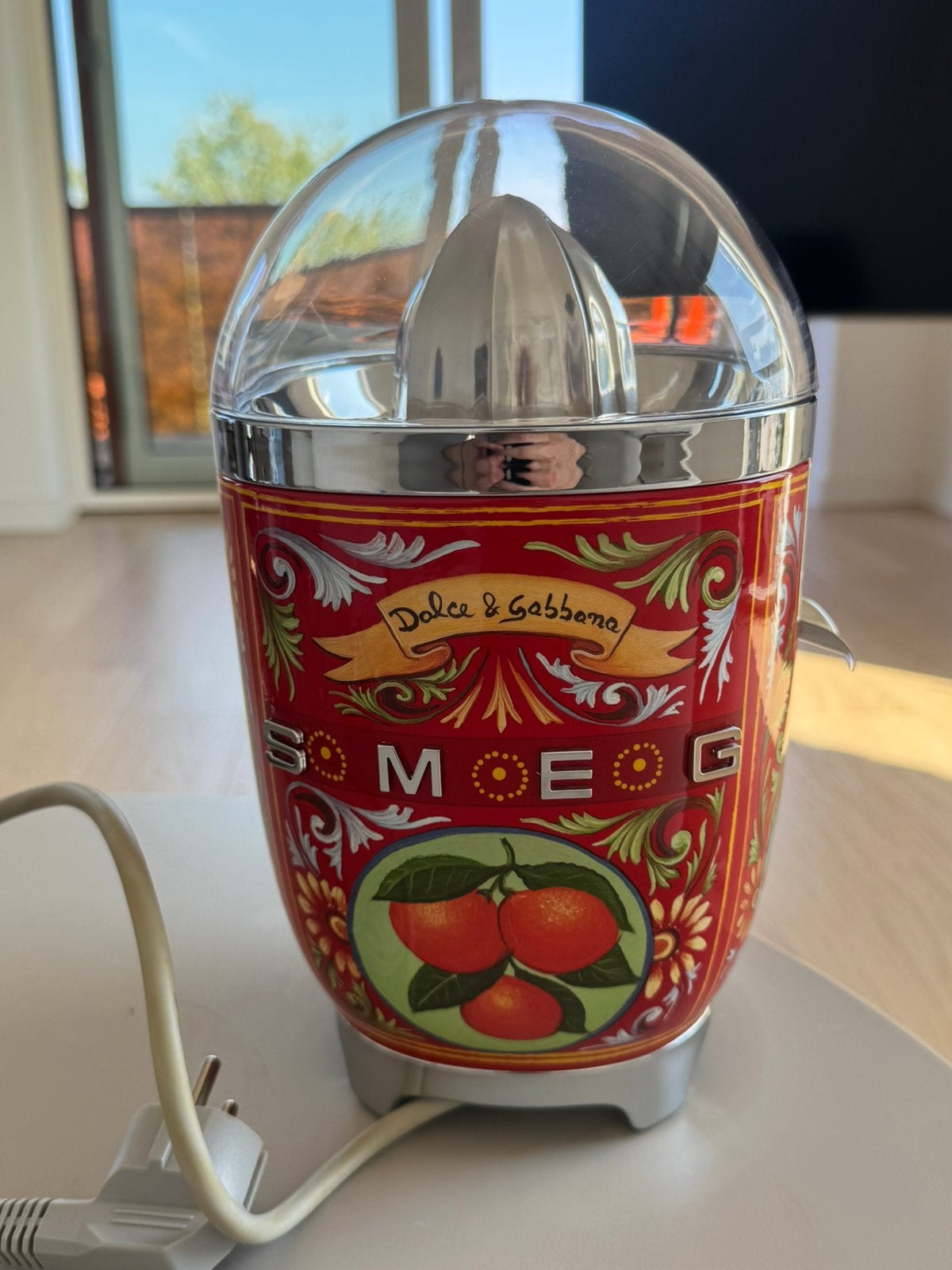 SMEG Dolce & Gabbana Citruspers, Ophalen, Zo goed als nieuw, Elektrisch, Citruspers