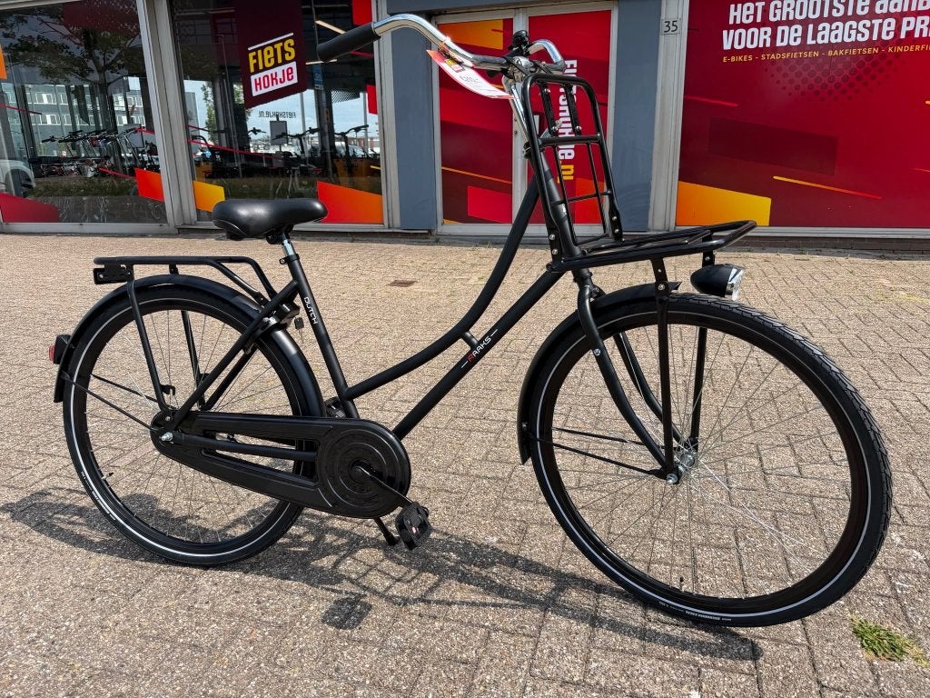 Fietshokje Hoofddorp: Raaks Omafiets Dutch met rekje NIEUW, Fietsen en Brommers, Fietsen | Dames | Omafietsen, Niet ingevuld, Terugtraprem