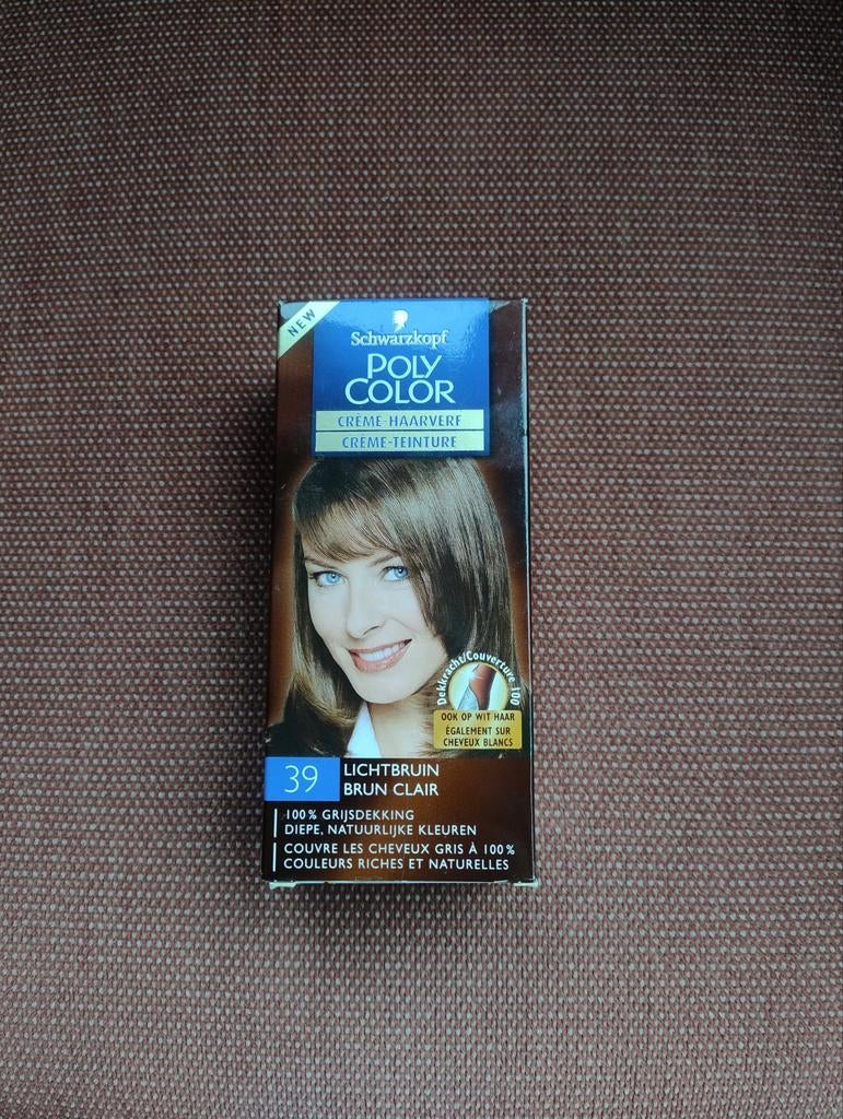 Schwarzkopf Poly Color Haarverf Lichtbruin 39 - Nieuw, Sieraden, Tassen en Uiterlijk, Uiterlijk | Haarverzorging, Ophalen of Verzenden