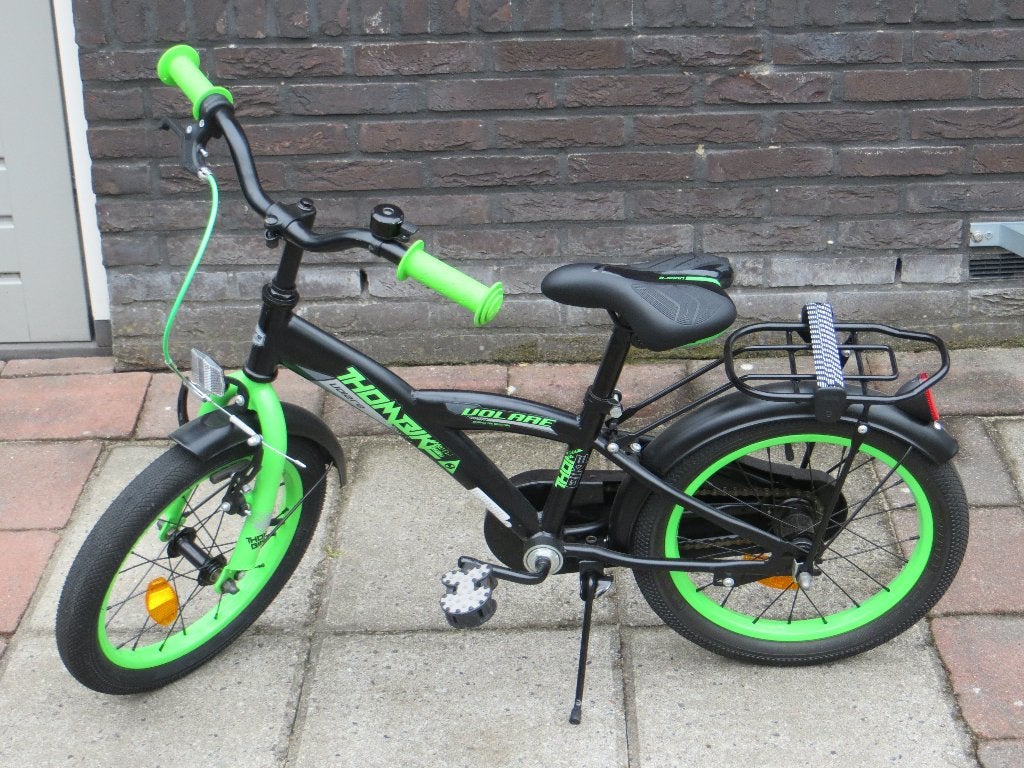 Kinderfiets 16 inch, Ophalen, Terugtraprem, Zijwieltjes, 16 tot 20 inch