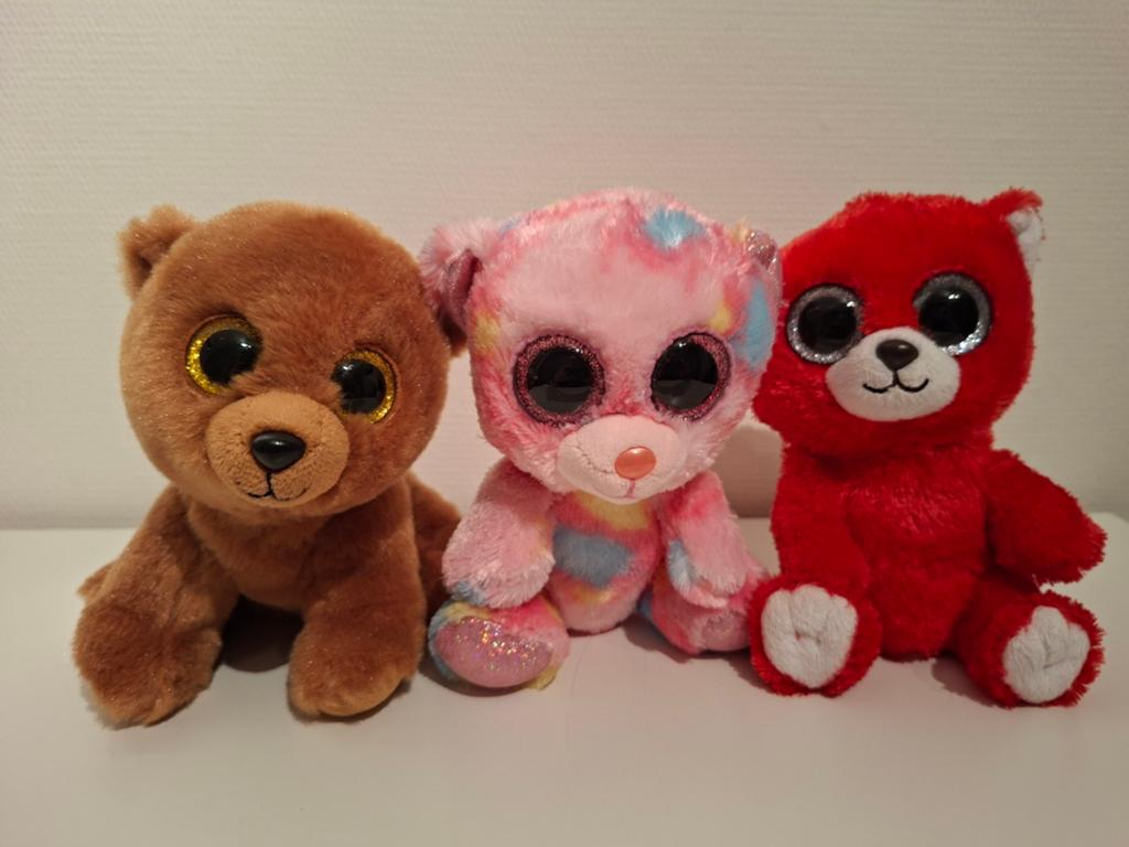 TY Beanie beertjes, verschillende kleuren, Overige typen, Ophalen of Verzenden, Zo goed als nieuw, Klein (minder dan 20 cm)