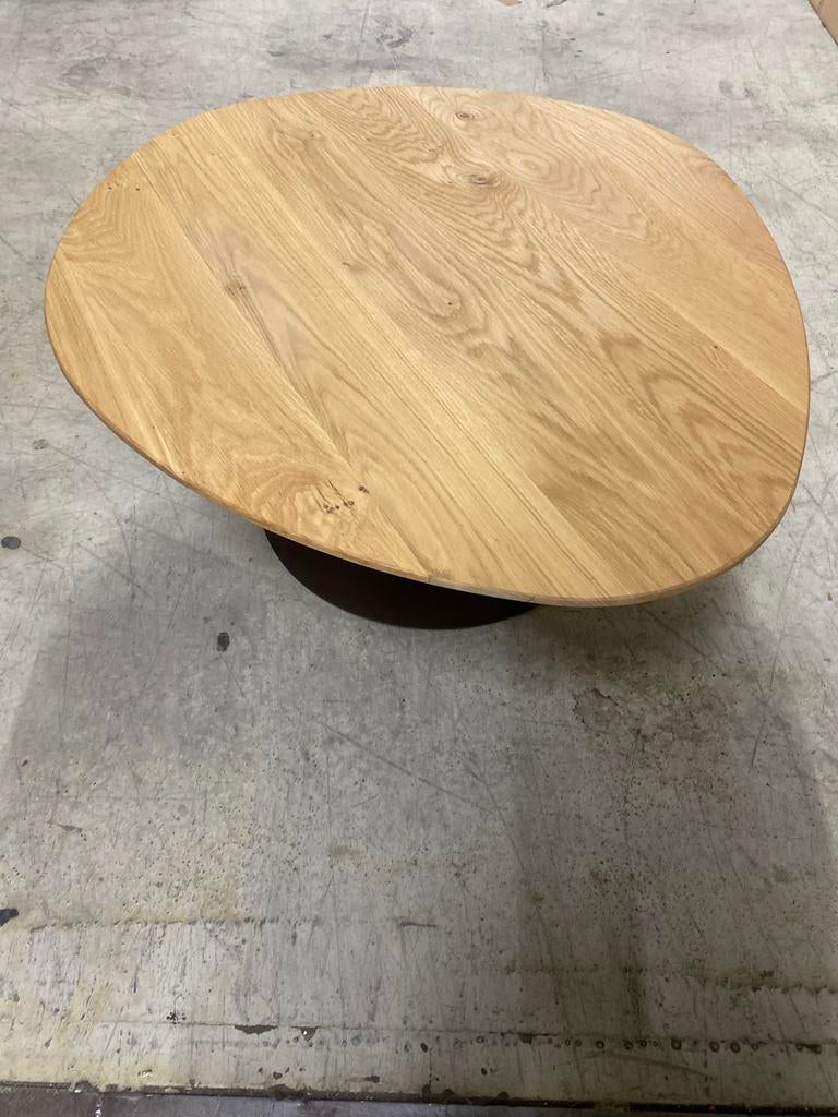 Salontafel Demo - 88x78cm - Anodic Brown Frame - Blanke Olie, Huis en Inrichting, Ophalen, 50 tot 100 cm, Nijverheidsweg 12, 50 tot 100 cm