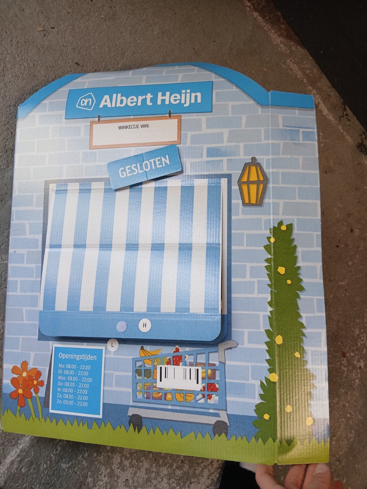 Albert Heijn speelgoedwinkel met boodschappen, Ophalen, Gebruikt, Jongen of Meisje
