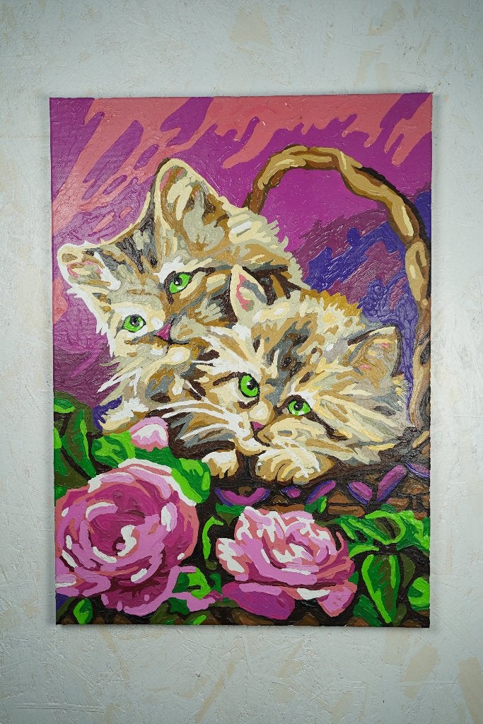 Schilderij 'Snuggle', Antiek en Kunst, Ophalen