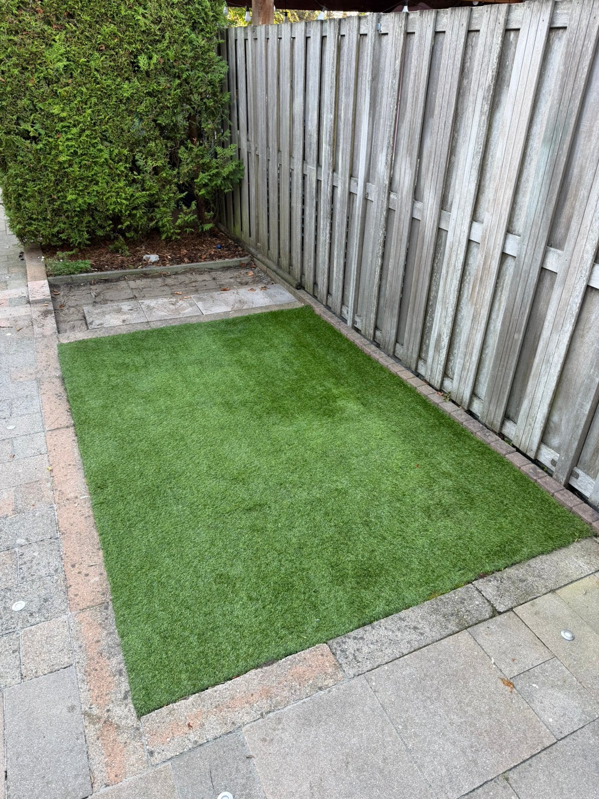Kunstgras 2,70 x 1,84 m met valdemping, Ophalen, Gebruikt, Minder dan 10 m², Kunstgras