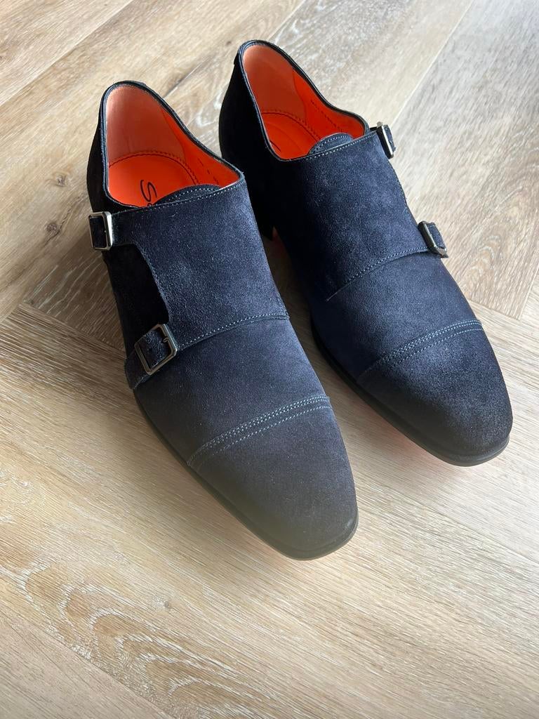 Nieuwe Santoni schoenen, Kleding | Heren, Ophalen of Verzenden, Nieuw, Blauw