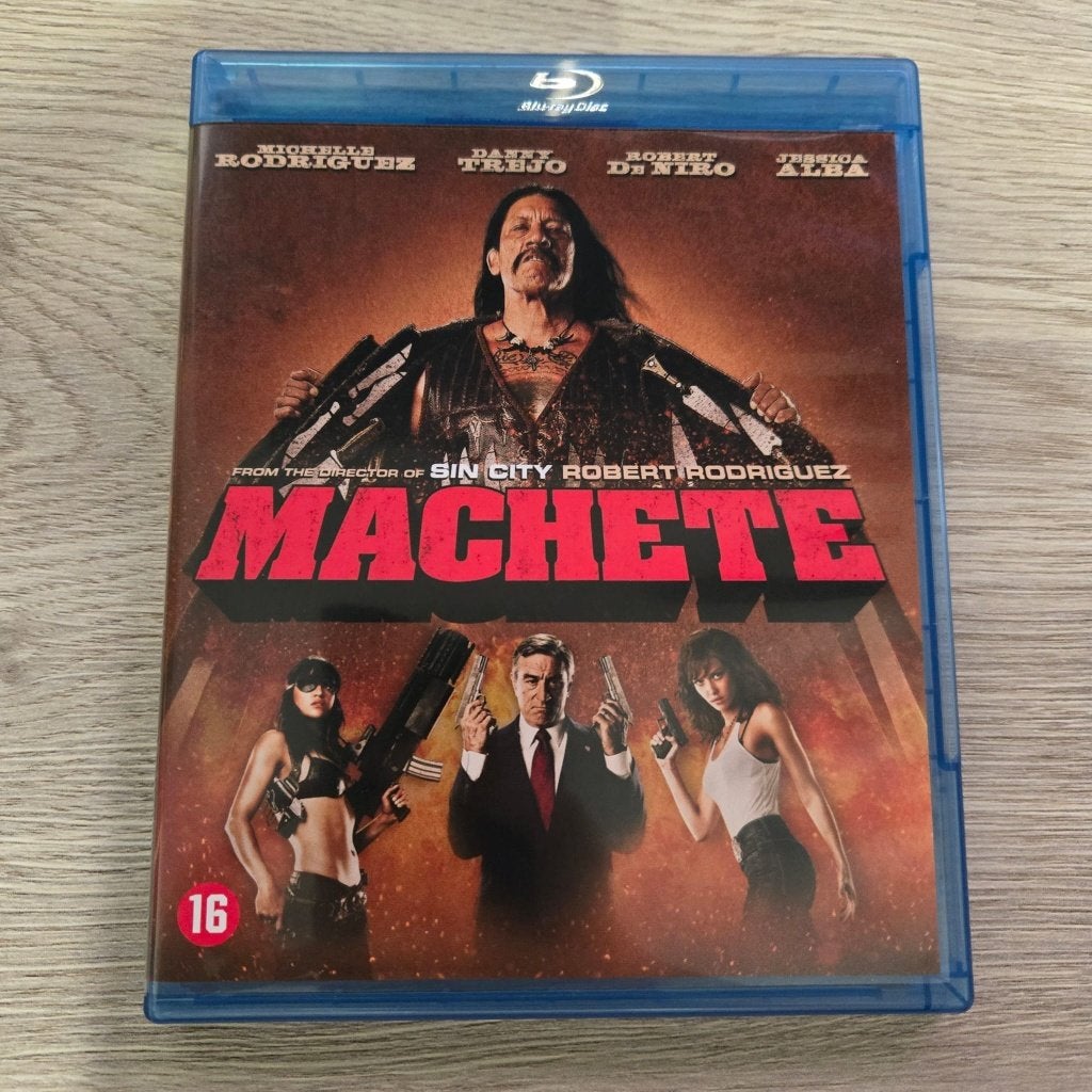 Machete (Blu-ray) 4 HALEN = 3 BETALEN, Cd's en Dvd's, Blu-ray, Zo goed als nieuw, Actie, Ophalen of Verzenden