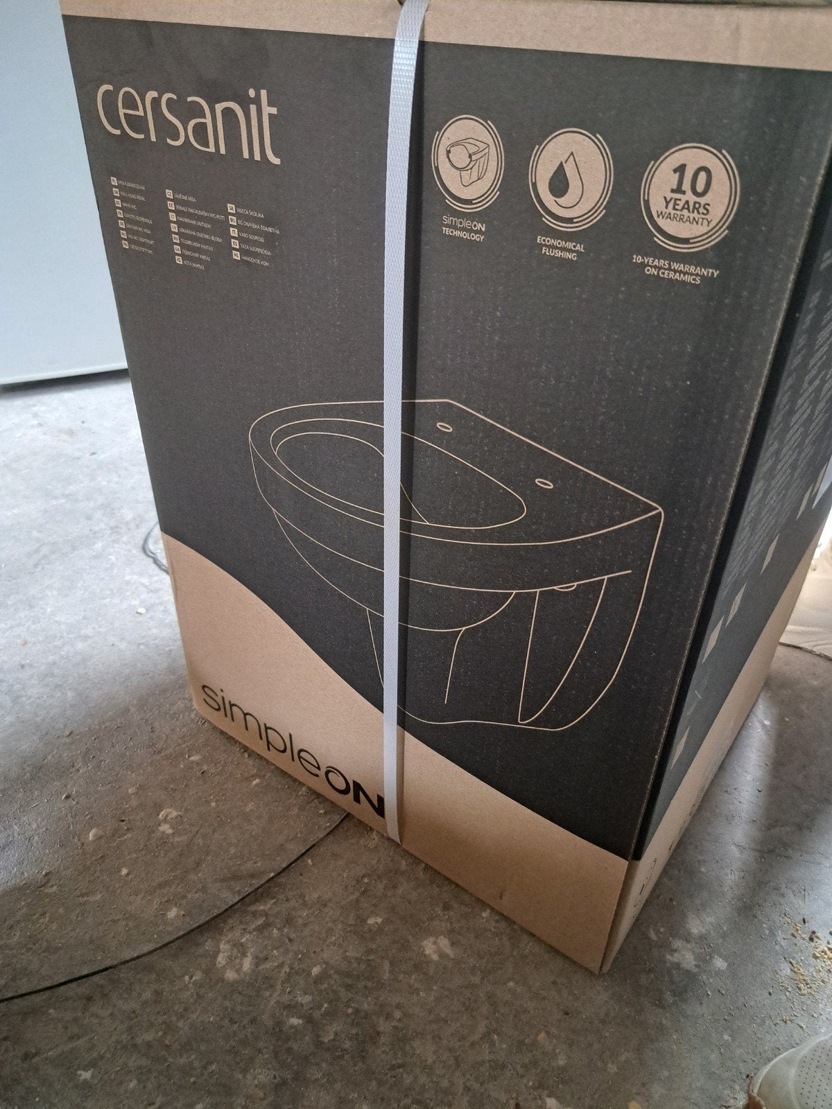 Nieuwe Cersanit SimpleON WC pot in verpakking, Ophalen, Nieuw, Toilet