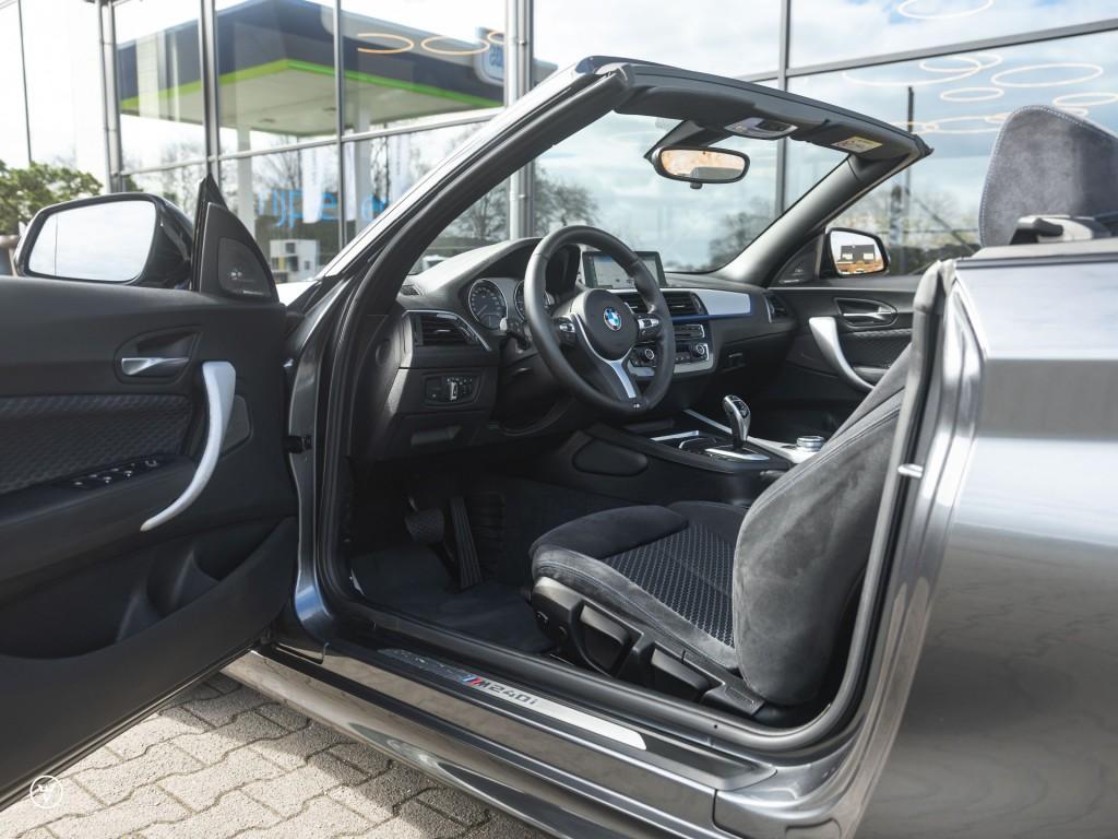 Bmw 2-SERIE M240i Cabrio LCI II – H/K, camera, BTW, Auto's, BMW, Electronic Stability Program (ESP), Gebruikt, Euro 6, 4 stoelen