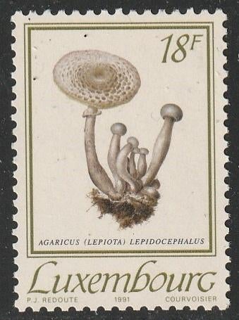 Luxemburg 1991 1269 Paddenstoel  18f, Postfris, Ophalen of Verzenden, Luxemburg, Postfris