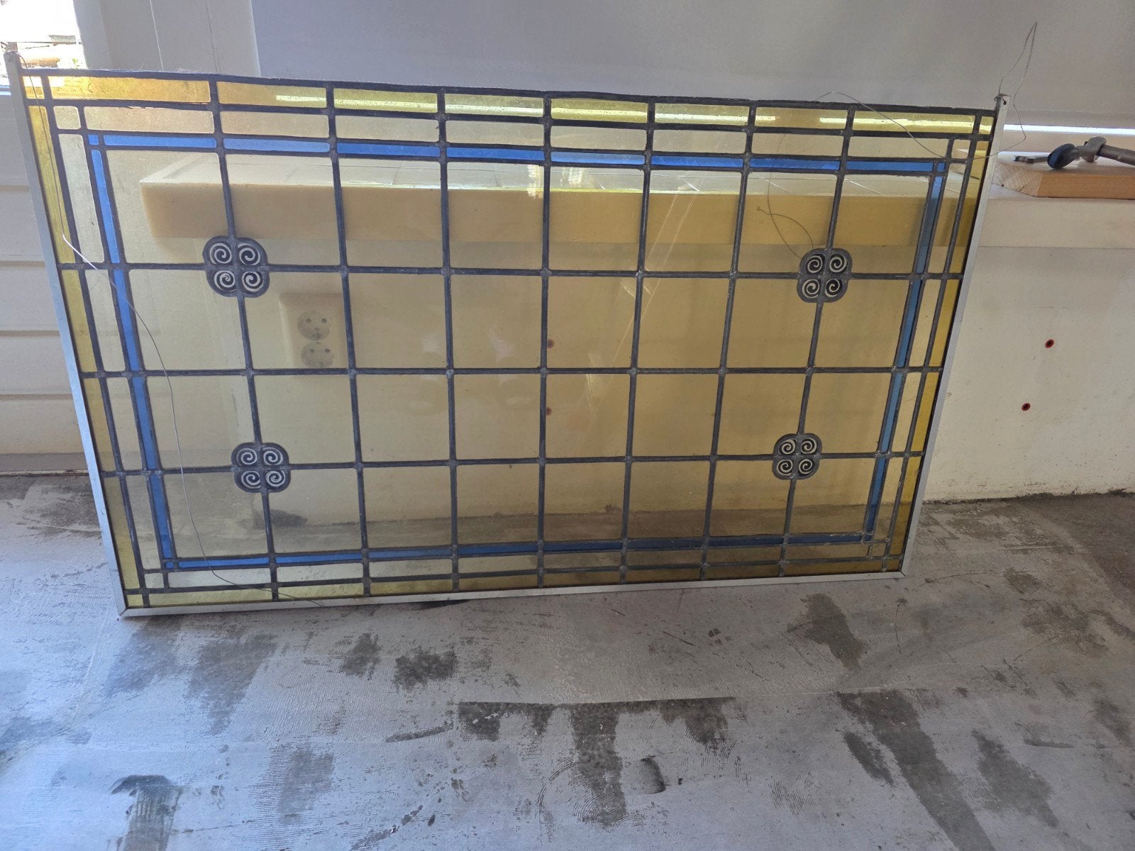 Glas en lood 2 stuks, Tuin en Terras, Ophalen, IJzer, Sierhekwerk