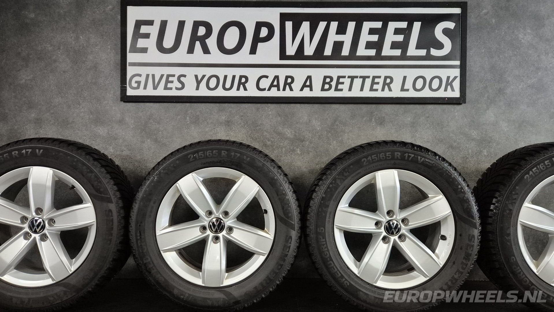 17 inch originele VW Tiguan 5NA Corvara velgen winterbanden, -, -, Banden en Velgen, 17 inch