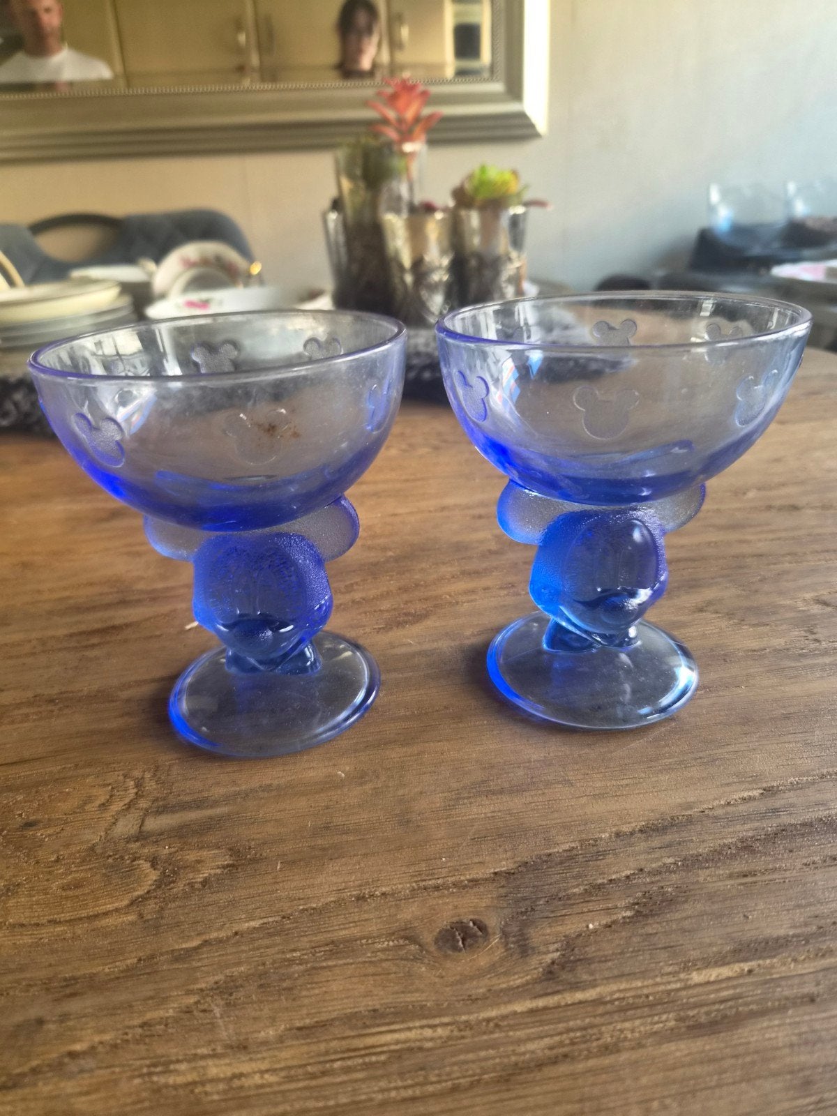#23#  Mickey Mouse Glazen Set - Blauw, Ophalen