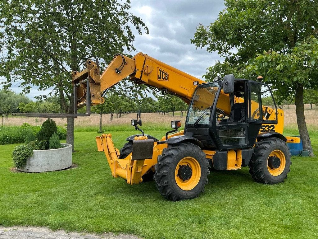 2001 Jcb 532-120 Verreiker vorken, schepbak, riekbak met kle, Zakelijke goederen, Machines en Bouw | Kranen en Graafmachines, Verreiker