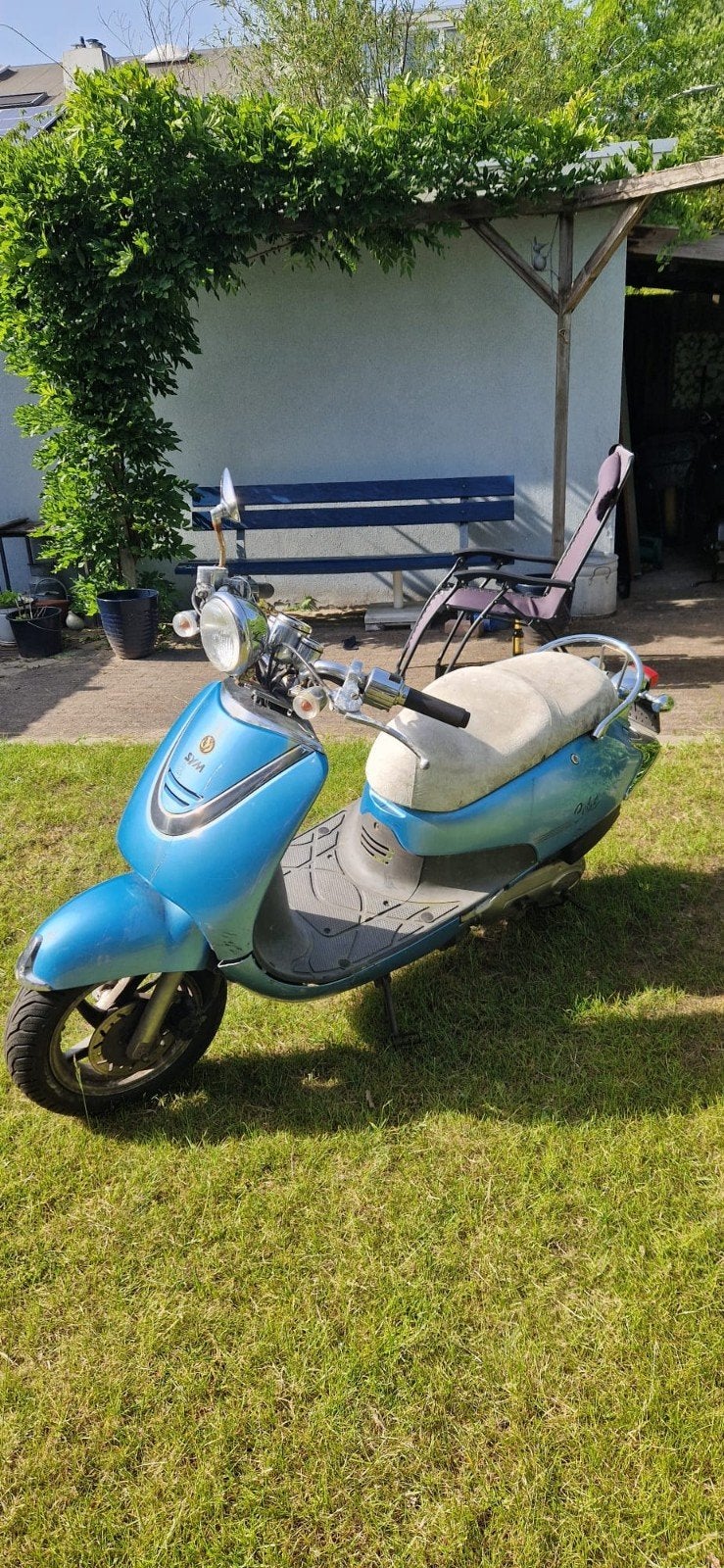 Sym Allo scooter, starten en rijden, Ophalen, Gebruikt, Allo, Benzine