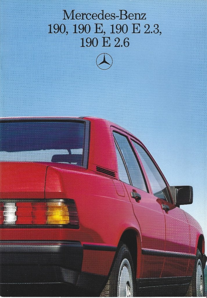 Brochure Mercedes 190 1985, Ophalen of Verzenden, Gelezen, Mercedes