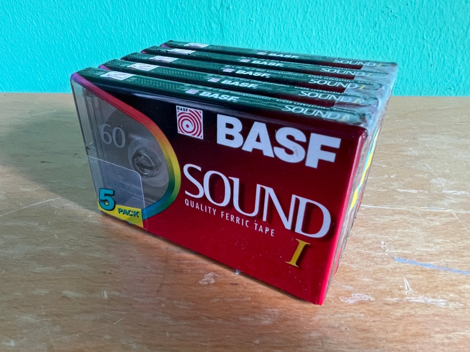 5 Pack BASF sound I bandjes. 60 minuten., Ophalen of Verzenden, Nieuw in verpakking, Overige genres, 2 t/m 25 bandjes