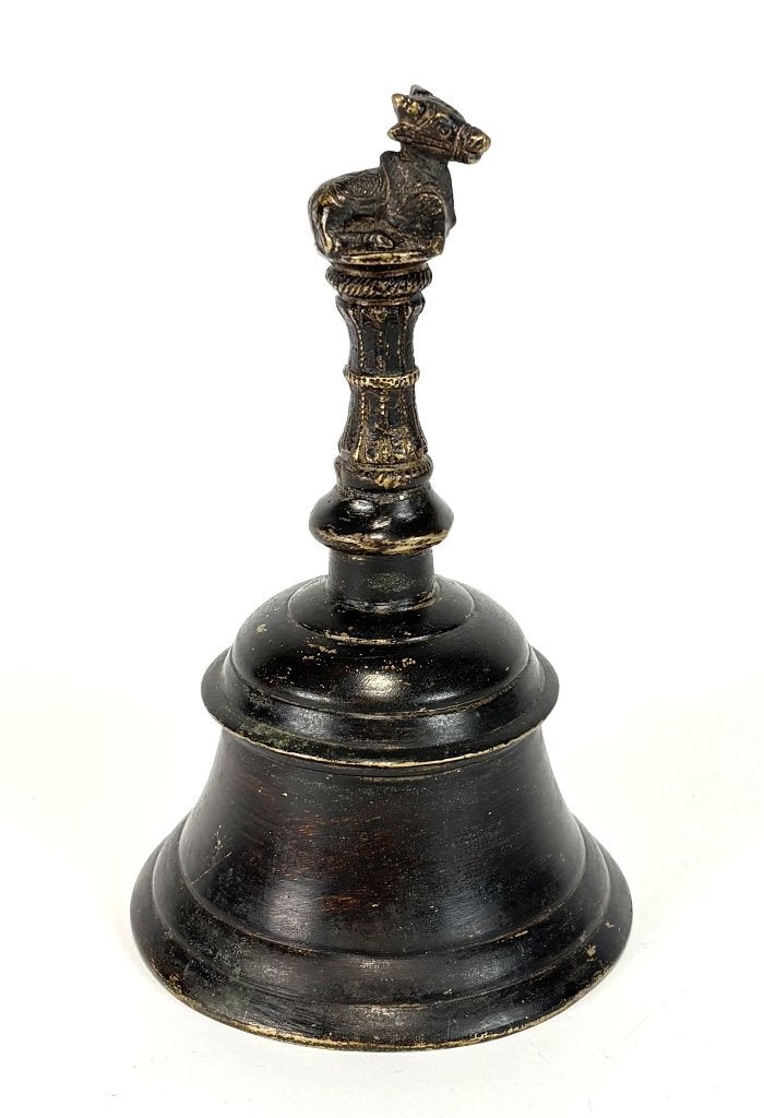 1072. Bronzen handbel - Nandi, India, 20e eeuw, Antiek en Kunst, Antiek | Koper en Brons, Ophalen