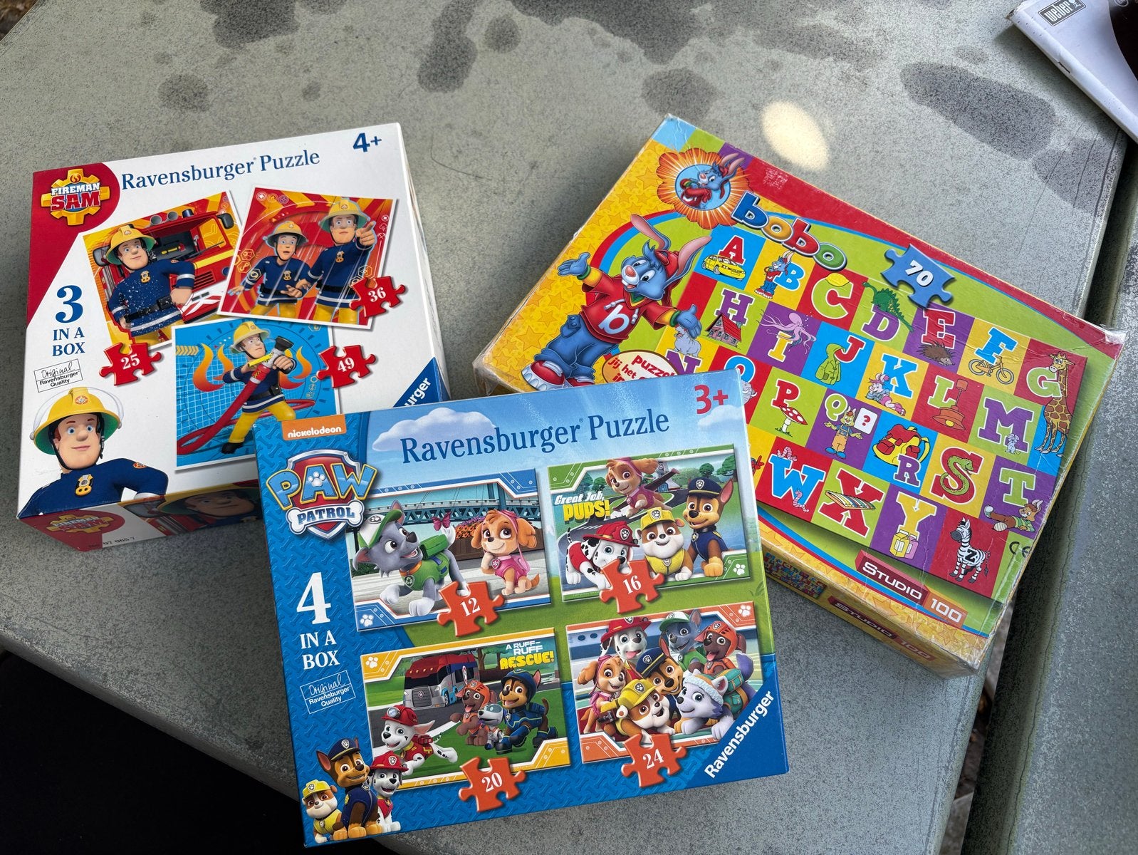 Ravensburger Puzzels: Paw Patrol, Brandweerman Sam & Bobo, Ophalen of Verzenden, Meer dan 50 stukjes, Gebruikt, 2 tot 4 jaar