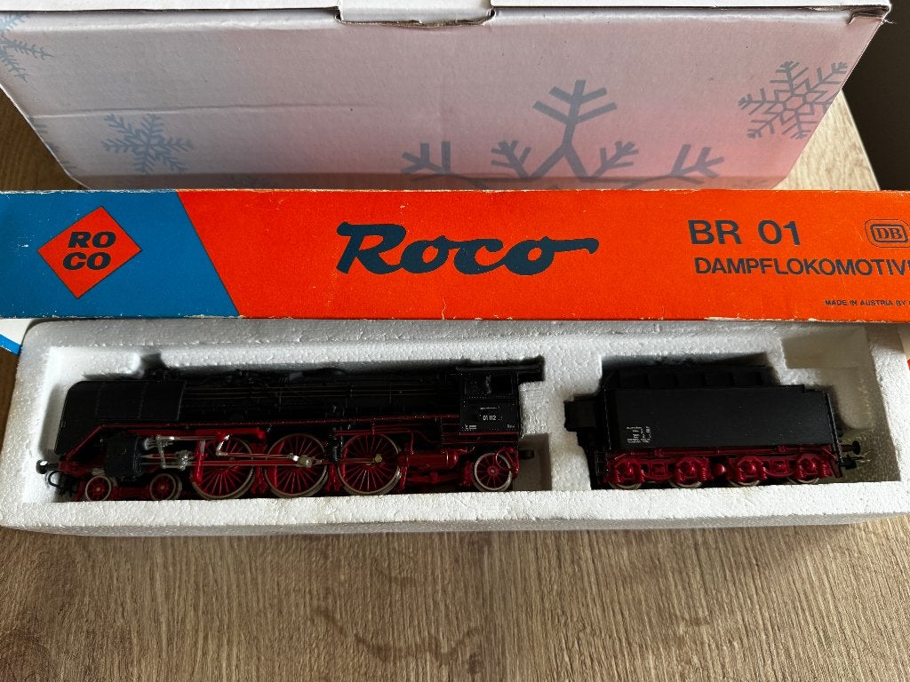 Roco H0 04119A – DB stoomloc BR 01 112 – 2-rail DC, Gebruikt, Ophalen of Verzenden, Roco, Analoog