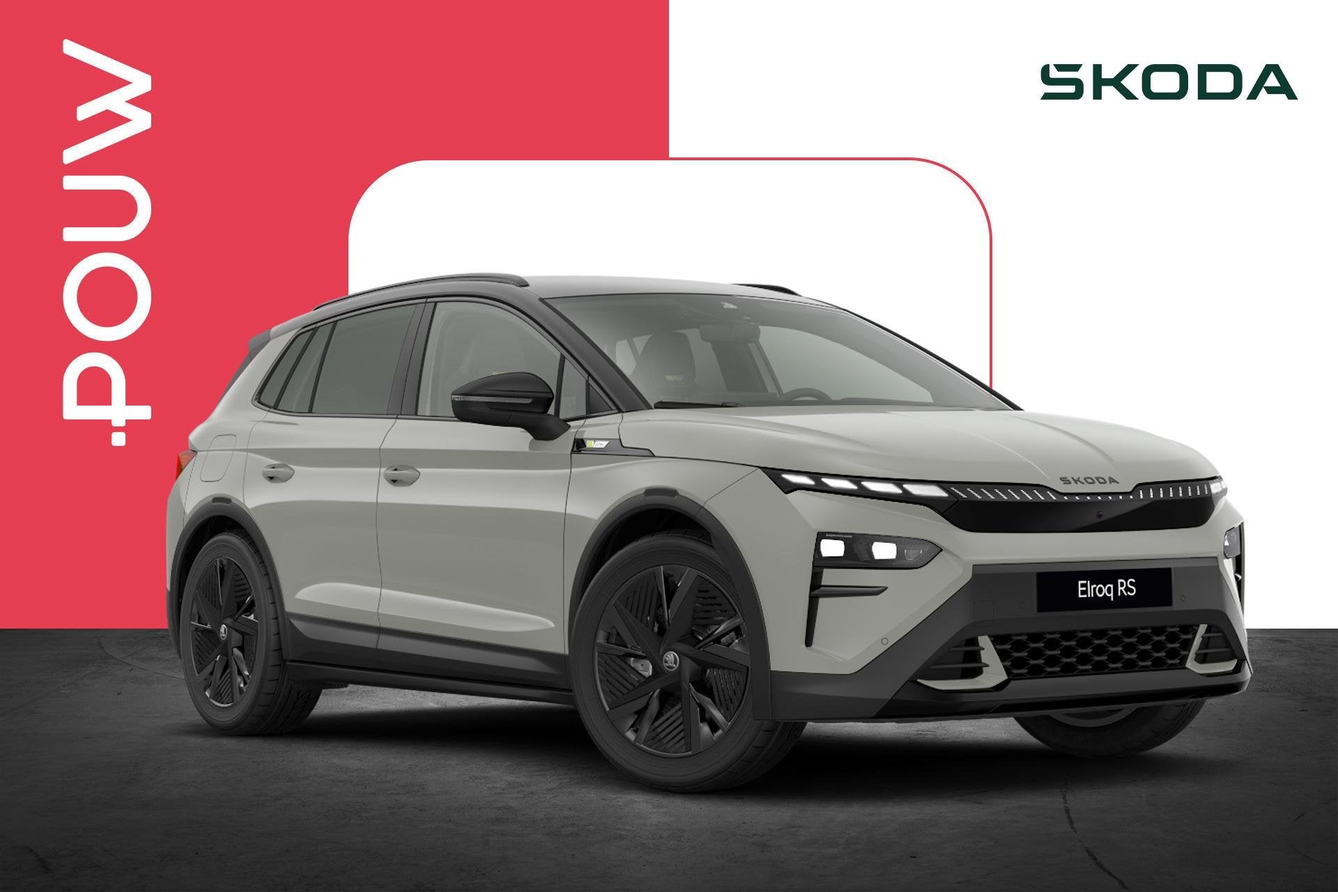 Skoda Elroq 85X 340pk RS | Business Upgrade MAXX | Trekhaak, Automaat, 12 maanden, 82 kWh, 340 pk