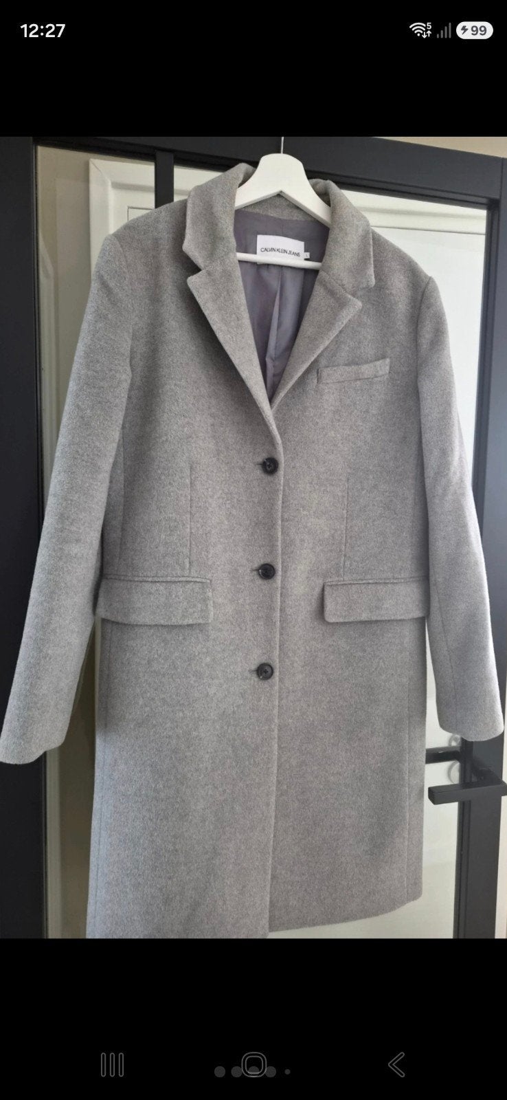 Calvin Klein Mantel, Maat 42/44 (L), Ophalen of Verzenden, Zo goed als nieuw, Calvin Klein Jeans