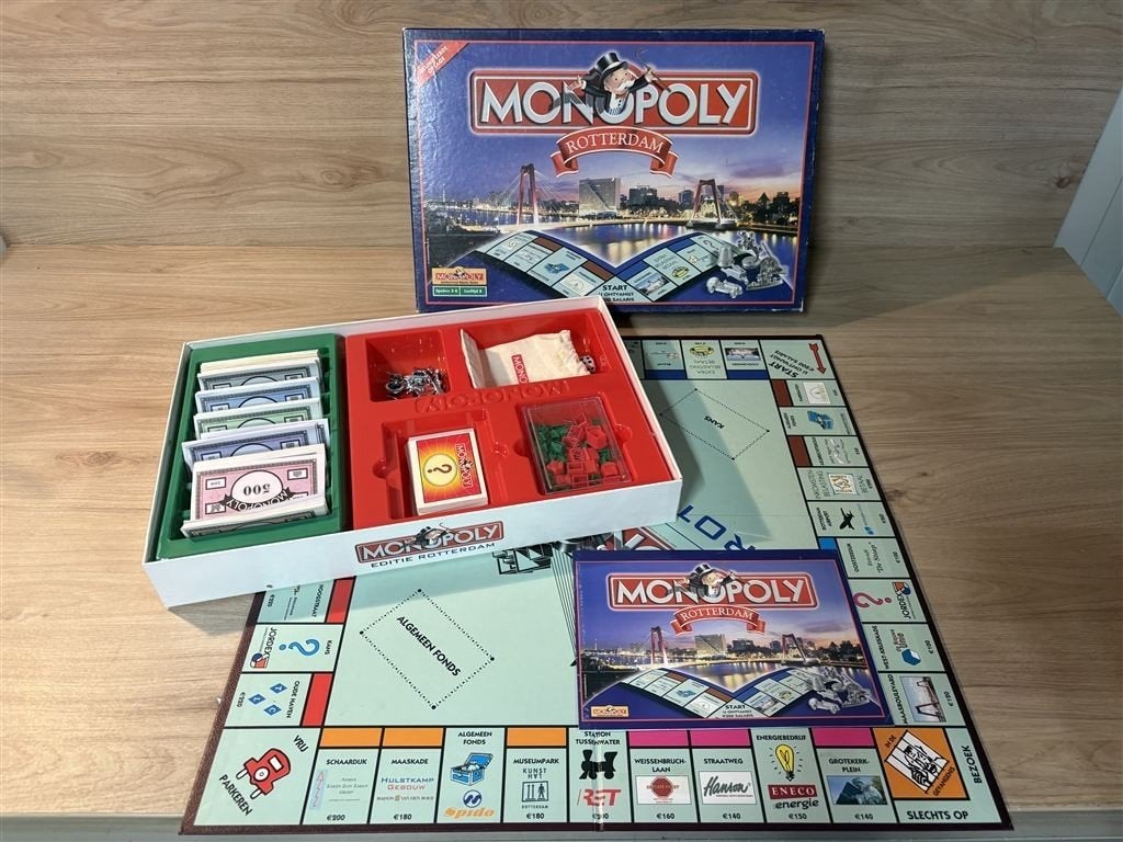 monopoly rotterdam - s7052, Hobby en Vrije tijd, Gezelschapsspellen | Bordspellen, Ophalen of Verzenden, Zo goed als nieuw