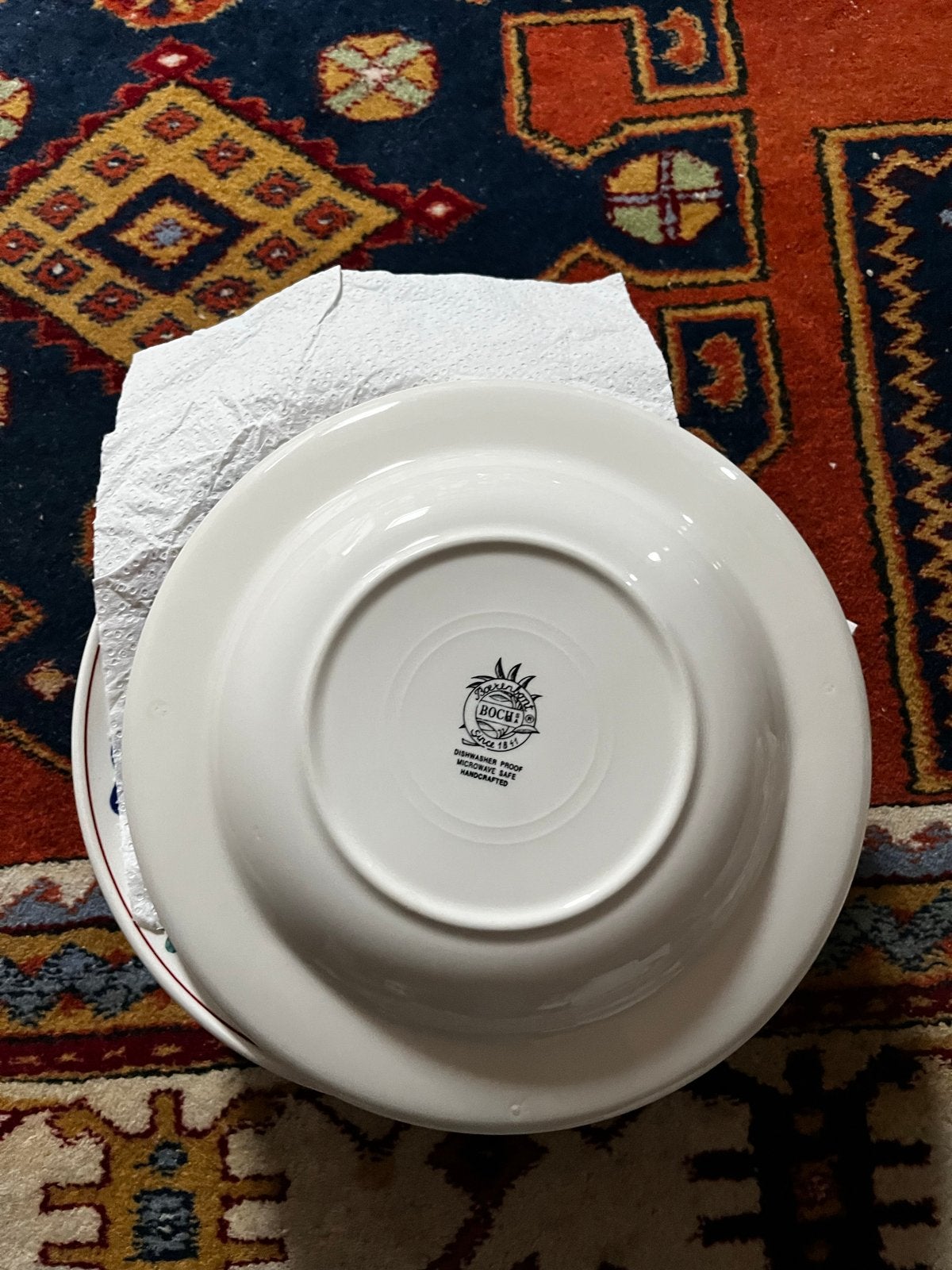 BoerenBond Boch Franse Bloemen diepe borden set van 9st., Ophalen of Verzenden