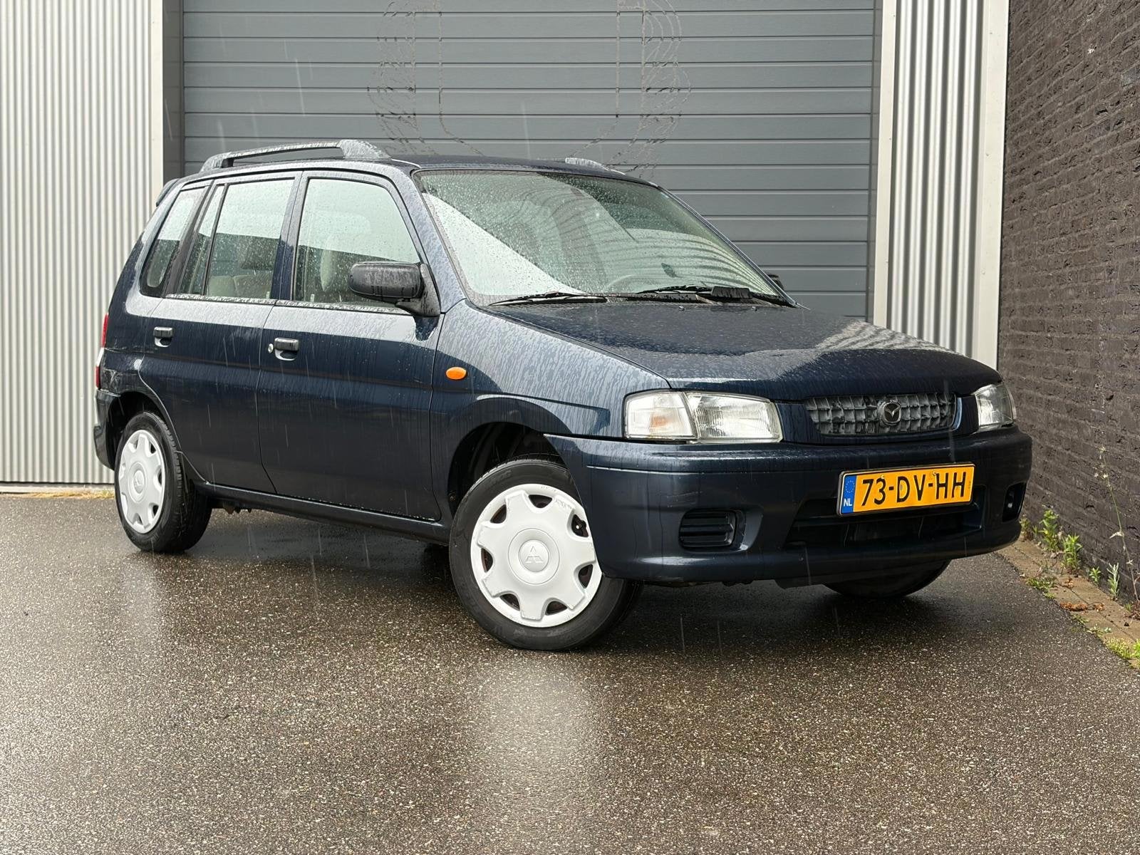 Mazda Demio 1.3 LX Nap, Auto's, Mazda, 31 €/maand, Blauw, Bedrijf, Grijs