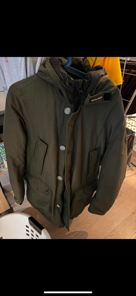 Woolrich Parka M, Ophalen of Verzenden, Zo goed als nieuw, Groen
