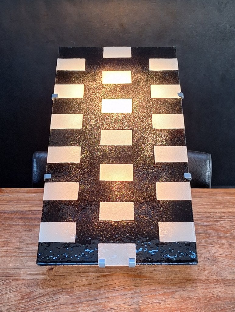 div vintage Ikea design wand-lamp glas-fusion 26x56cm 35€/st, Ophalen of Verzenden, Zo goed als nieuw, Glas, Modern design