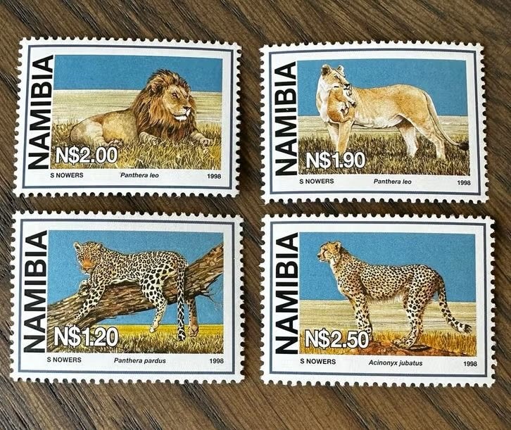 Namibië 1998 Katten Leeuwen Postfris dieren Set, Ophalen of Verzenden, Postfris